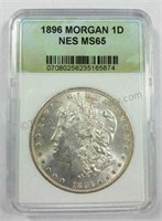 1896 Morgan MS-65 Silver $1 Dollar Coin