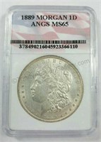 1889 Morgan MS-65 Silver $1 Dollar Coin