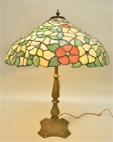 Chicago Mosaic Leaded Glass Table Lamp