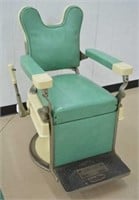 Vintage Theo A Kochs Hydraulic Barber Chair