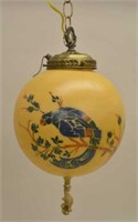 Art Nouveau Handel Hall Globe Swag Light