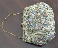 Vintage Embroidered and Beaded Purse