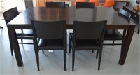 Wooden Table & 6 Chairs