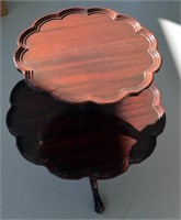 Scalloped Tier Accent Table Ball & Claw