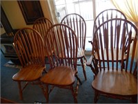 Beautiful Solid Pine Spindle-back Dining Chairs