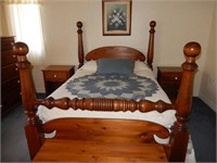Pine Cannonball Bed