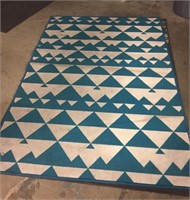 Triangle Area Rug Dirty from Warehouse