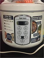 Aroma Rice Slow Cooker ad Steamer Used lock