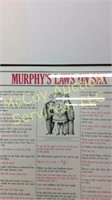 "Murphy"s Laws on Sex" wall hanging approximately
