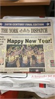 Three end of the millennium York newspapers and