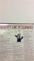 "Murphy's Law on Technology" wall hanging