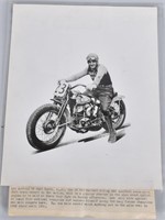 LEO ANTHONY HARLEY DAVIDSON RACING MOTORCYCLE PIC