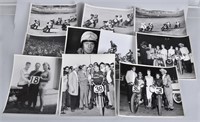 10-  MOTORCYCLE RACING 8X10 PICTURES