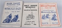 3- 1940s-50s MOTORCYCLE RACING PROGRAMS