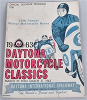 1963 DAYTONA BEACH MOTORCYCLE CLASSIC PROGRAM