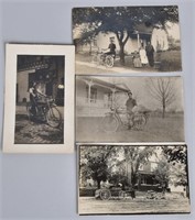 4- EARLY MOTORCYCLE POSTCARDS