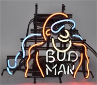 BUDWEISER BUD MAN NEON LIGHT