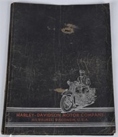 1938 HARLEY DAVIDSON SERVICE SCHOOL FOLDER SIGNED