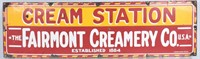 THE FAIRMONT CREAMERY CO PORCELAIN SIGN