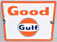 GOOD GULF PORCELAIN SIGN