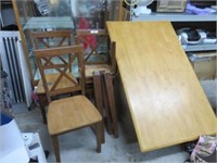 CHAIRS AND DINETTE TABLE 5'X3'