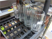 4 7" BEER GLASS MUGS