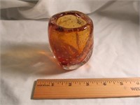 Amber Controlled Bubble Vase