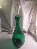 Emerald Controlled Bubble Decanter w/Stopper
