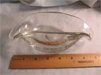 Crystal Controlled Bubble Free Form Bowl