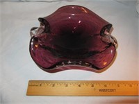 Grape Controlled Bubble Free Form Bowl