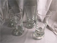 Set of (4) Crystal Ice Tea's on PPW Base