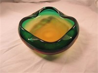 Emerald to Amber 6" Ashtray