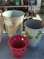 Tin Flower Vases