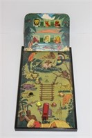 Jungle Hunt Child's Pin Ball Game/5 Marbles