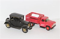Coca Cola Truck & Cast Iron Ford Model A