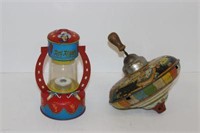 Roy Rogers Toy Lantern & Spinning Top