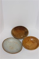 3 Wooden Bowls