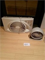 (1) Lasko Window Fan, (1) Honeywell Fan