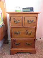 4 Drawer Solid Wood (Pine) Nightstand