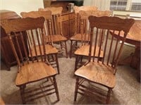 (6) Solid Oakwood Chairs