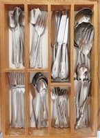 Lot of Stainless Steel Flatware and Serving Pieces