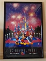 Walt Disney World 25th  Anniversary Framed Poster