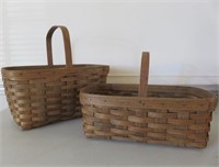 (2) 1983 Longaberger Baskets Largest Measures