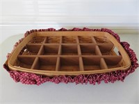 Divided Longaberger Basket  Tray 1994