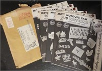 Lot  of 6 Dremel Moto-Jig Saw Patterns