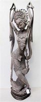 Large Balinese figure of a female dancer