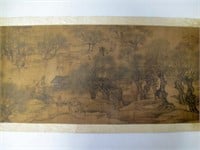 Chinese long landscape scroll