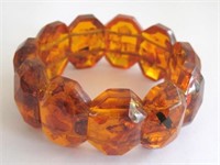 Amber panel bracelet