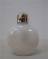 15ct gold mounted Chinese agate snuff bottle