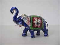 Indian small enamel figure of an elephant